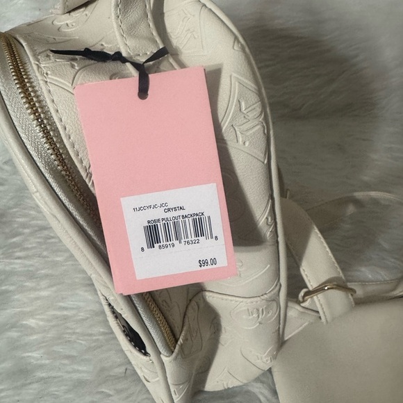 Juicy Couture cream Mini Backpack and Pouch Set